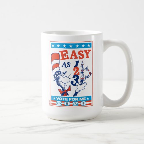 Cat in the Hat  Vote for Me 2020 Coffee Mug
