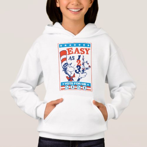 Cat in the Hat  Vote for Me 2020 Hoodie