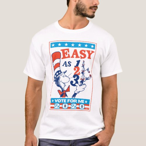 Cat in the Hat  Vote for Me 2020 T_Shirt