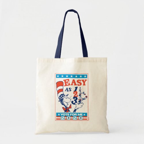 Cat in the Hat  Vote for Me 2020 Tote Bag