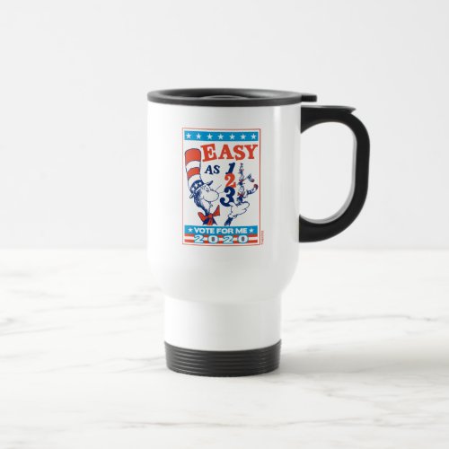 Cat in the Hat  Vote for Me 2020 Travel Mug
