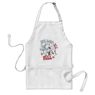 Cat In the Hat We Saw All the Things Fall Adult Apron