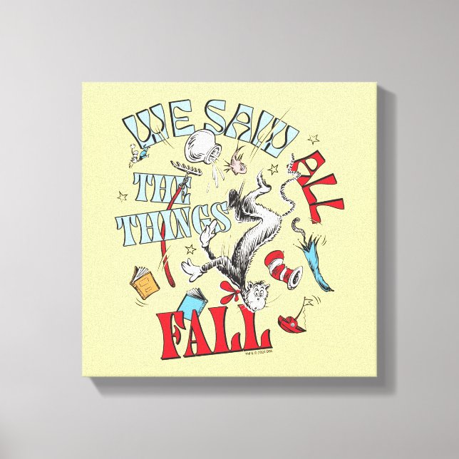 Cat In the Hat | We Saw All the Things Fall Canvas Print (Front)