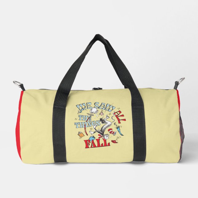 Cat In the Hat | We Saw All the Things Fall Duffle Bag (Front)