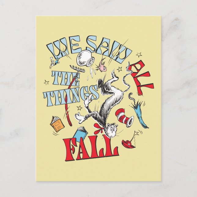 Cat In the Hat | We Saw All the Things Fall Postcard (Front)