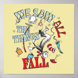 Cat In the Hat We Saw All the Things Fall Poster