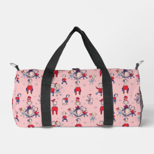Cat In The Hat With Kids Pattern Duffle Bag