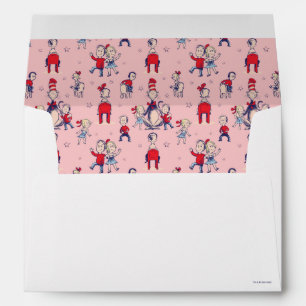 Cat In The Hat   With Kids Pattern Envelope