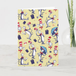 Cat In The Hat Yellow Pattern Card