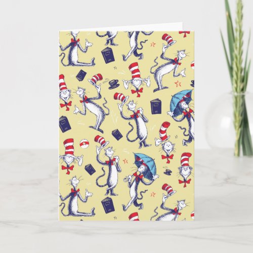 Cat In The Hat  Yellow Pattern Card