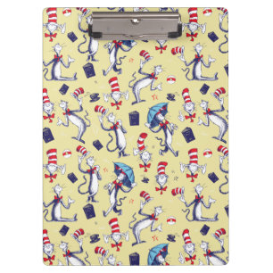 Cat In The Hat Yellow Pattern Clipboard