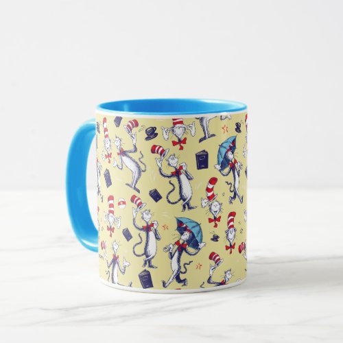 Cat In The Hat  Yellow Pattern Mug