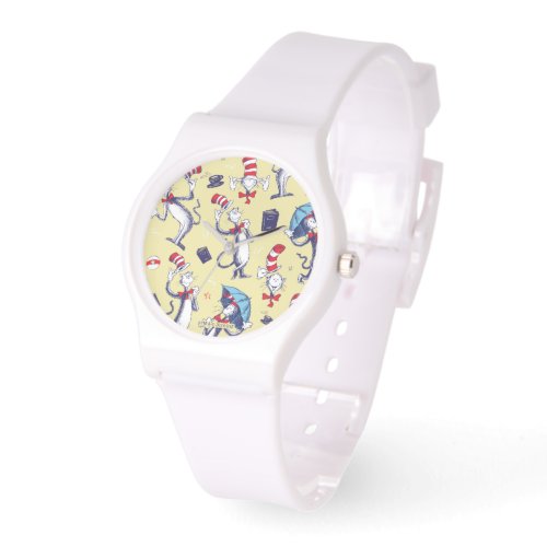 Cat In The Hat  Yellow Pattern Watch