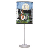 "Cat in the Moon" Cat Friends in Night Scene, Lamp (Front)