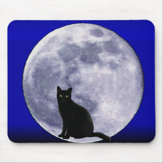 Cat in the Moon_ Mouse Pad
