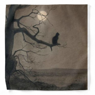 Cat in the Moonlight, Alexandre Steinlen Bandana