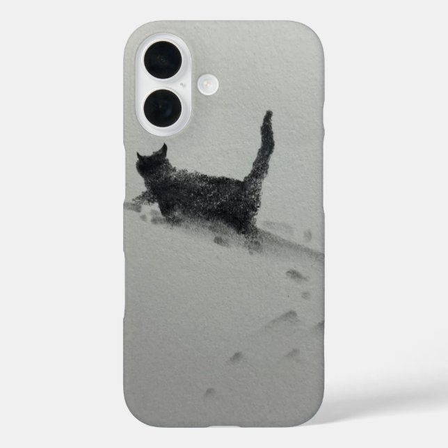 cat in the snow 2 Case-Mate iPhone case (Back)