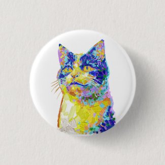 Cat in the Sunlight Button
