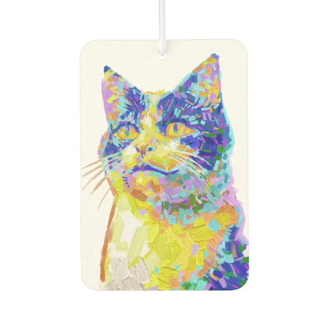 Cat in the Sunlight Button Air Freshener (Front)