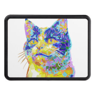 Cat in the Sunlight Button Hitch Cover