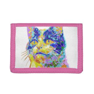 Cat in the Sunlight Button Trifold Wallet