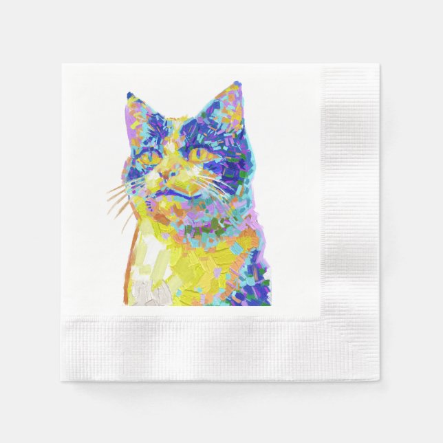 Cat in the Sunlight Napkins (Front)