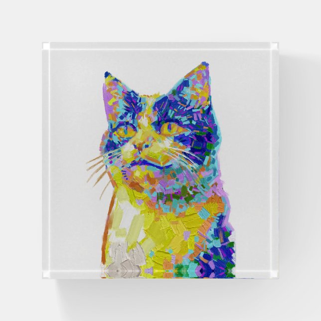 Cat in the Sunlight Paperweight (Front)