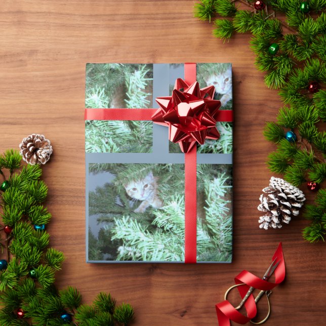Cat In The Tree Wrapping Paper (Holiday Gift)