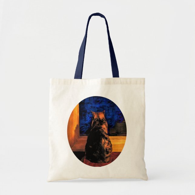 Cat in the Window Tote Bag (Front)