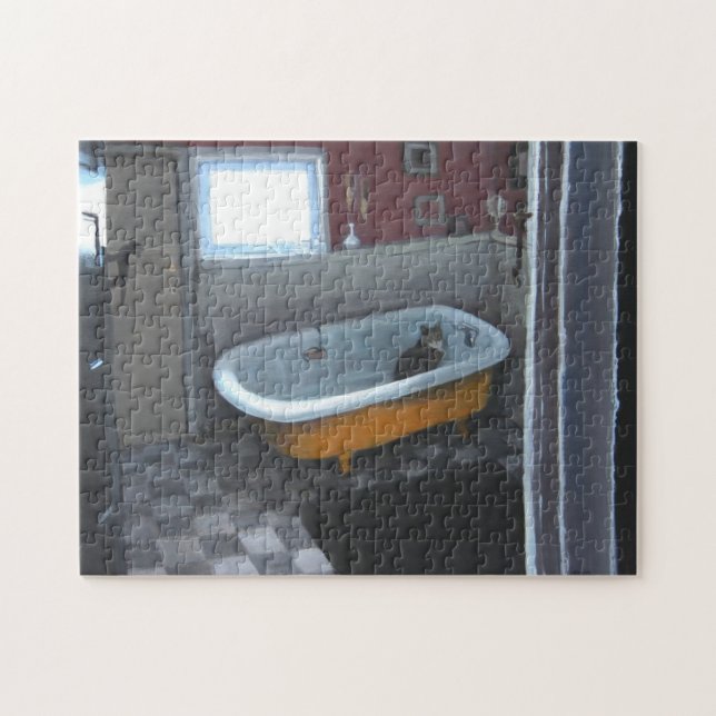 Cat in Tub Puzzle (Horizontal)