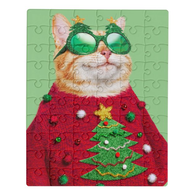ugly christmas cat