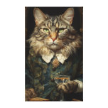 Cat in Victorian Clothing Canvas Print
