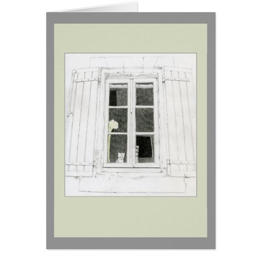 Cat in Window Card (Front)