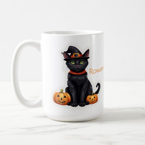 Cat In Witch Costume Coffee Mug