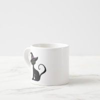 Cat Buckle Up Buttercup Funny Halloween Cat Lovers Espresso Cup, Zazzle