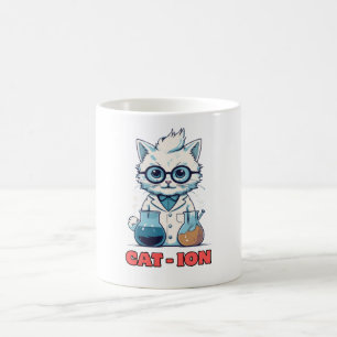 CAT - ION. chemistry cat, laboratory, gift present Coffee Mug