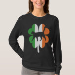 Cat Irish Shamrock C Ireland Flag  St Patricks Day T-Shirt