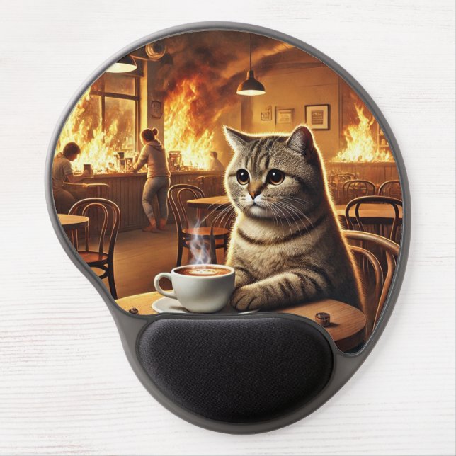 Cat is fine mousepad (Front)