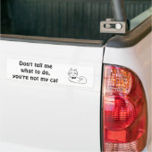 Cat is my boss bumper sticker (On Truck)