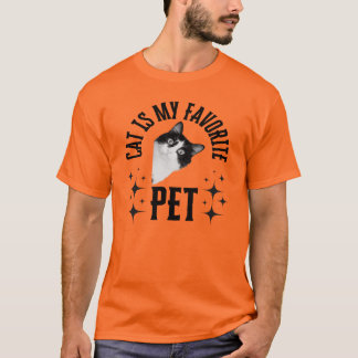 Cat is My Favorite Pet T-Shirt