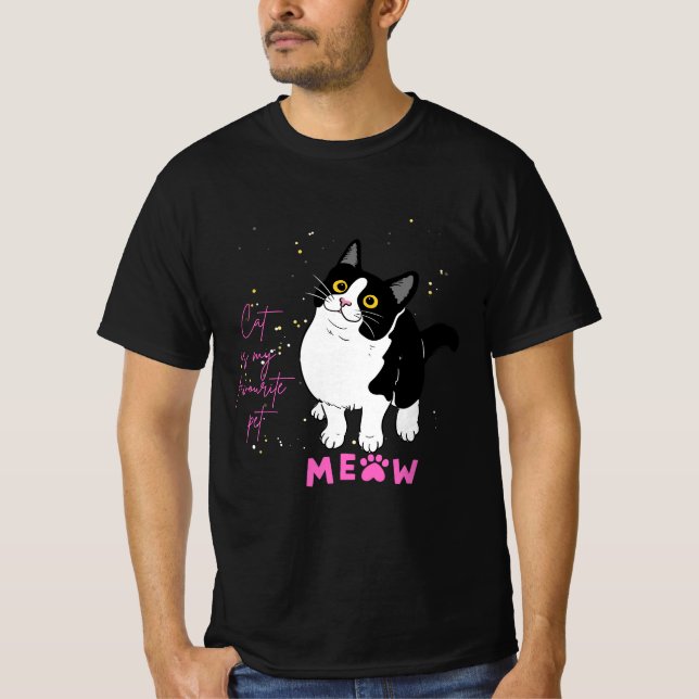 Cat is my favorite pet T-Shirt (Front)
