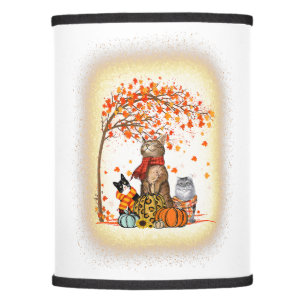 Cat It’s Fall Y’all Pumpkin Autumn Halloween Cat F Lamp Shade