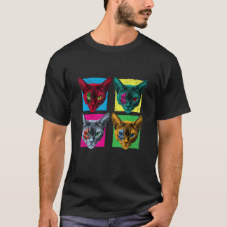 Cat Javanese Oriental Long Hair Mandarin T-Shirt
