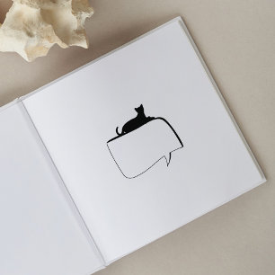 Cat Journal  Rubber Stamp