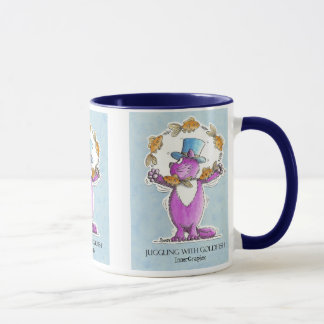 Cat Juggling with Goldfish Mug