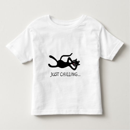 Cat just chilling toddler t_shirt