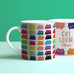 Cat Kawaii Pattern Coffee Mug<br><div class="desc">Trendy,  modern,  kawaii,  cute colorful coffee mug with unique funny cat pattern. Perfect gift for any cat lover!</div>