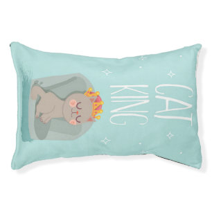 Cat King Cat With Crown Cat Lover Pet Bed