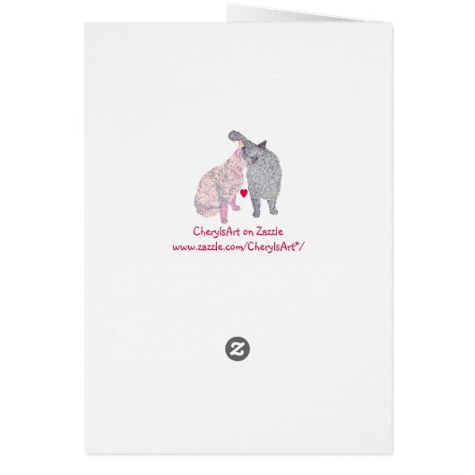 Cat Kiss, Marriage Proposal Card, Would you marry (Back)