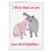 Cat Kiss, Marriage Proposal Card, Would you marry (Front)